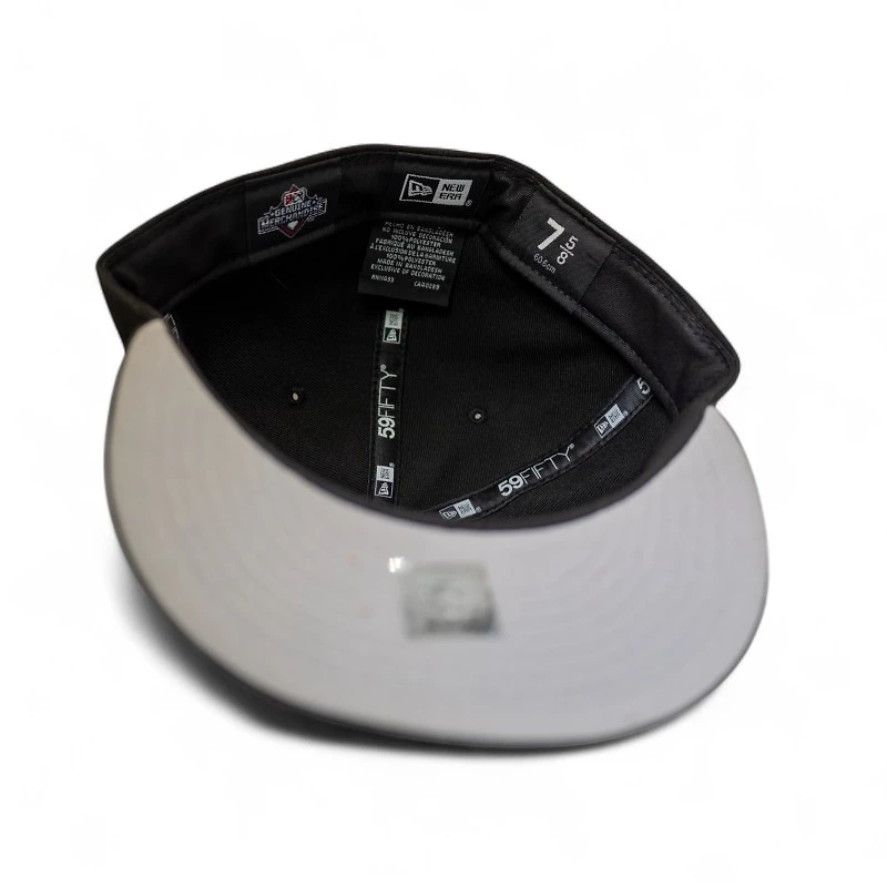 Durham Bulls Black Leon the Lab Patch Grey UV New Era 59FIFTY Fitted Hat