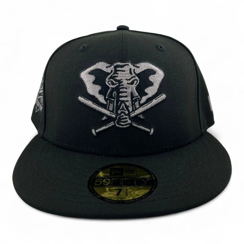 Oakland Athletics Black "Graphite Collection" Battle of the Bay Patch Gray UV New Era 59FIFTY Fitted Hat