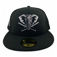 Oakland Athletics Black "Graphite Collection" Battle of the Bay Patch Gray UV New Era 59FIFTY Fitted Hat