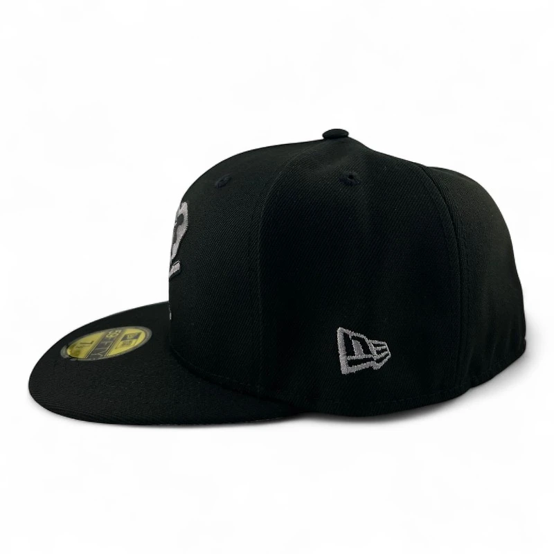 Oakland Athletics Black "Graphite Collection" Battle of the Bay Patch Gray UV New Era 59FIFTY Fitted Hat