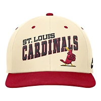 St. Louis Cardinals Cream and Red Nike Rewind Cooperstown Collection Performance Snapback Hat