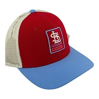 St. Louis Cardinals Red and Light Blue Nike Mesh Back Trucker Snapback Hat