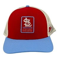 St. Louis Cardinals Red and Light Blue Nike Mesh Back Trucker Snapback Hat