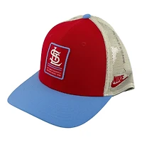 St. Louis Cardinals Red and Light Blue Nike Mesh Back Trucker Snapback Hat