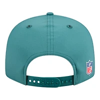 Philadelphia Eagles Midnight Green 2025 NFL Sideline Split Panel New Era 9FIFTY Snapback Hat