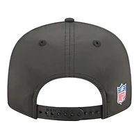 New York Jets Black 2025 NFL Sideline Split Panel New Era 9FIFTY Snapback Hat