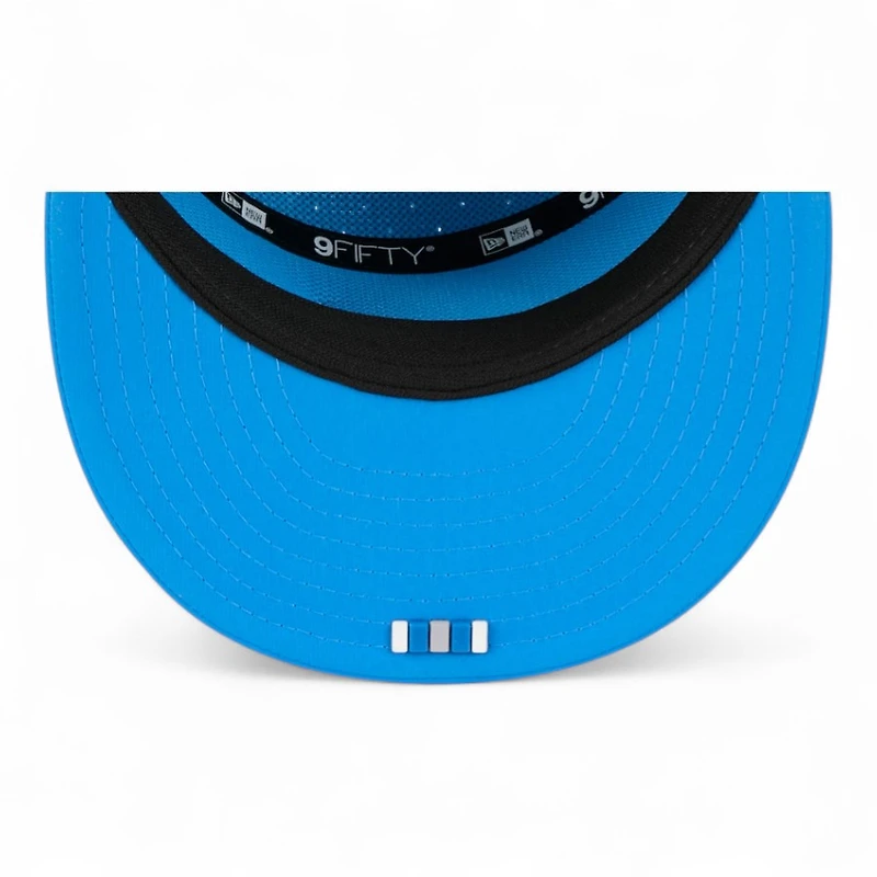 Detroit Lions Blue 2025 NFL Sideline Split Panel New Era 9FIFTY Snapback Hat