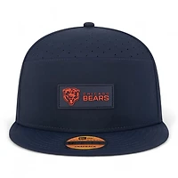 Chicago Bears Navy 2025 NFL Sideline Split Panel New Era 9FIFTY Snapback Hat