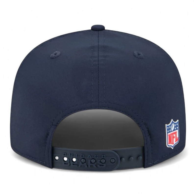 Chicago Bears Navy 2025 NFL Sideline Split Panel New Era 9FIFTY Snapback Hat