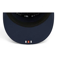 Chicago Bears Navy 2025 NFL Sideline Split Panel New Era 9FIFTY Snapback Hat