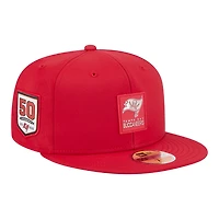 Tampa Bay Buccaneers Red 2025 NFL Sideline New Era 59FIFTY Fitted Hat