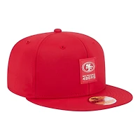 San Francisco 49ers Red 2025 NFL Sideline New Era 59FIFTY Fitted Hat