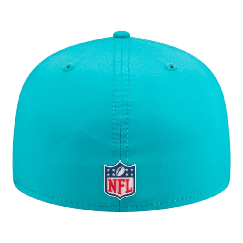 Miami Dolphins Aqua 2025 NFL Sideline New Era 59FIFTY Fitted Hat