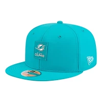 Miami Dolphins Aqua 2025 NFL Sideline New Era 59FIFTY Fitted Hat