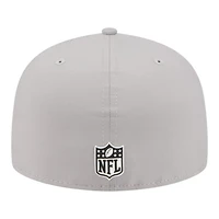 Las Vegas Raiders Gray 2025 NFL Sideline New Era 59FIFTY Fitted Hat