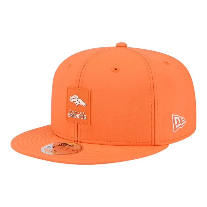 Denver Broncos Orange 2025 NFL Sideline New Era 59FIFTY Fitted Hat