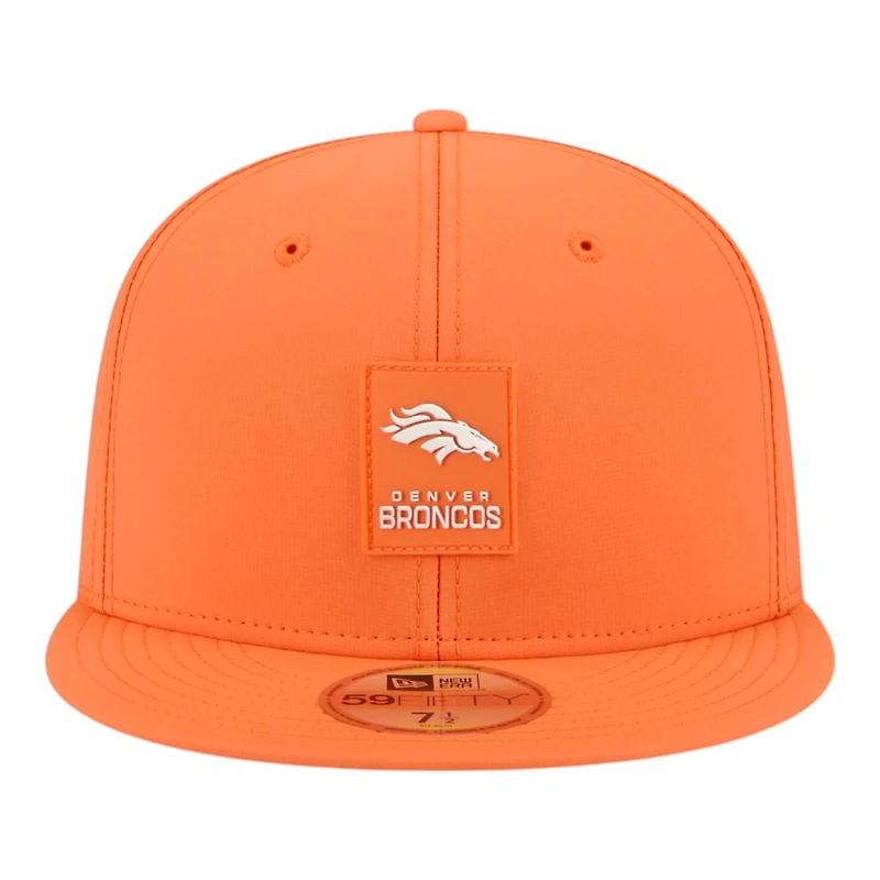 Denver Broncos Orange 2025 NFL Sideline New Era 59FIFTY Fitted Hat