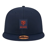 Chicago Bears Navy 2025 NFL Sideline New Era 59FIFTY Fitted Hat