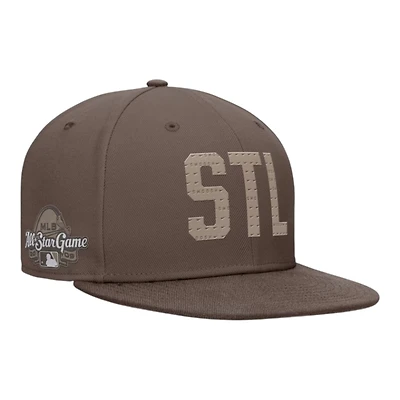St. Louis Cardinals Brown Statement Ironstone Performance True Fitted Hat