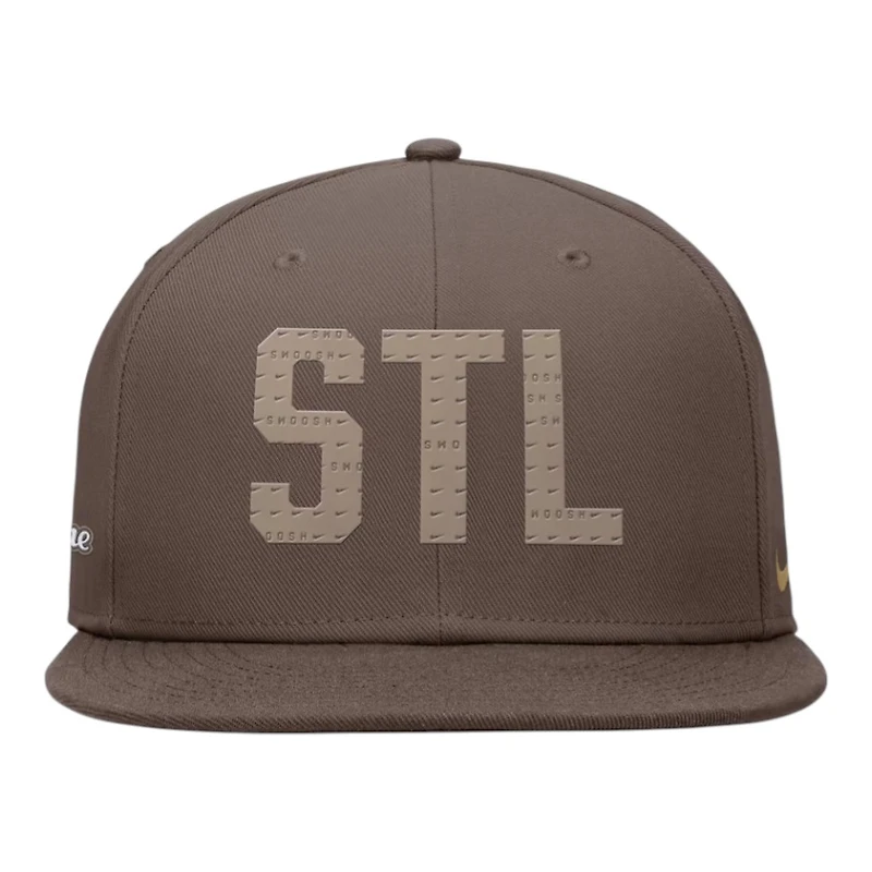 St. Louis Cardinals Brown Statement Ironstone Performance True Fitted Hat