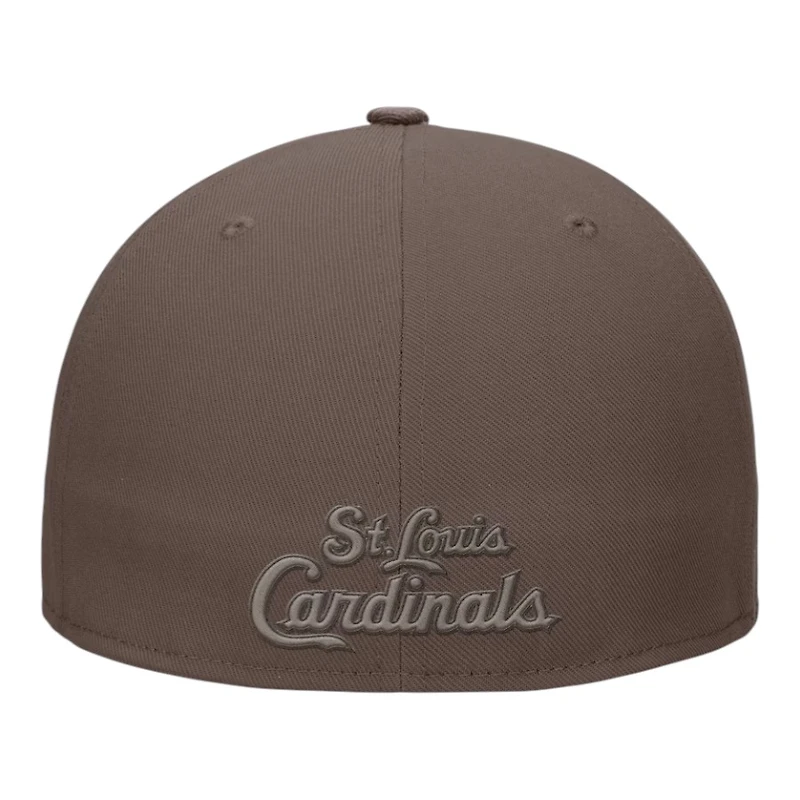St. Louis Cardinals Brown Statement Ironstone Performance True Fitted Hat