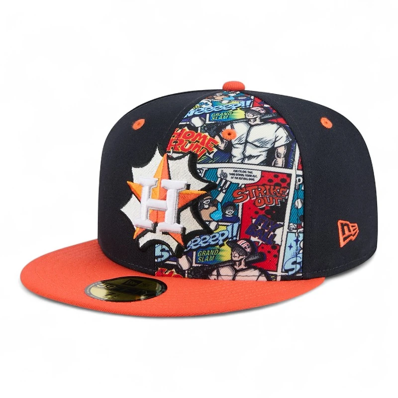 Houston Astros Navy Diamond Hero New Era 59FIFTY Fitted Hat
