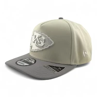 Kansas City Chiefs Chrome and Gray Super Bowl LIV Patch New Era 9FIFTY A-Frame Snapback Hat