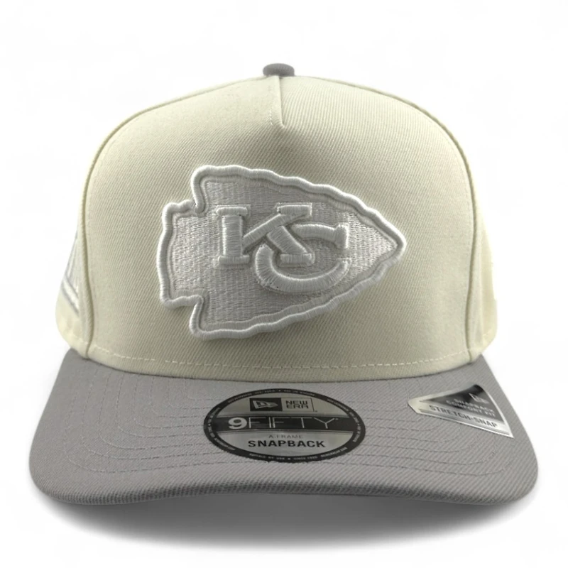 Kansas City Chiefs Chrome and Gray Super Bowl LIV Patch New Era 9FIFTY A-Frame Snapback Hat