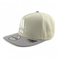 Detroit Lions Chrome and Gray 75 Seasons Patch New Era 9FIFTY A-Frame Snapback Hat