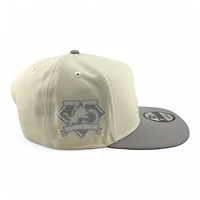 Detroit Lions Chrome and Gray 75 Seasons Patch New Era 9FIFTY A-Frame Snapback Hat