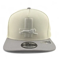 Detroit Lions Chrome and Gray 75 Seasons Patch New Era 9FIFTY A-Frame Snapback Hat