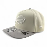 Buffalo Bills Chrome and Gray 50th Anniversary Patch New Era 9FIFTY A-Frame Snapback Hat