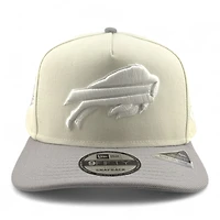 Buffalo Bills Chrome and Gray 50th Anniversary Patch New Era 9FIFTY A-Frame Snapback Hat