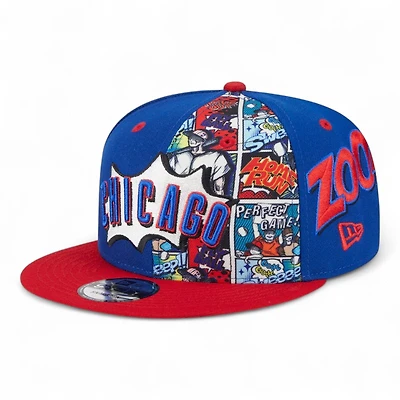 Youth Chicago Cubs Royal Blue and Red Diamond Hero New Era 9FIFTY Snapback Hat