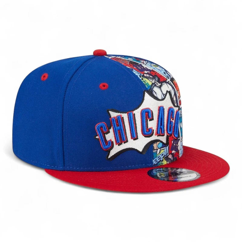 Youth Chicago Cubs Royal Blue and Red Diamond Hero New Era 9FIFTY Snapback Hat