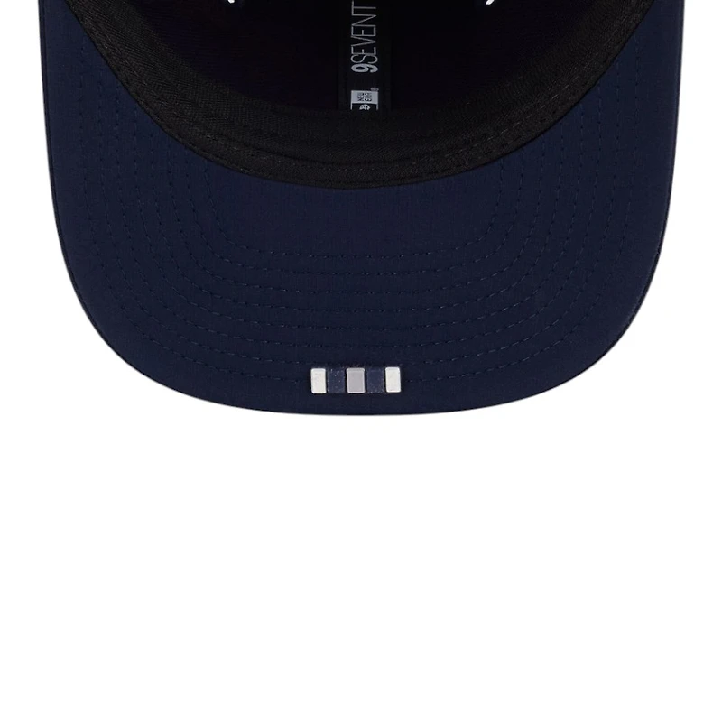 Dallas Cowboys Navy Throwback 2025 NFL Sideline New Era 9SEVENTY Trucker Adjustable Snapback Hat