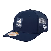 Dallas Cowboys Navy Throwback 2025 NFL Sideline New Era 9SEVENTY Trucker Adjustable Snapback Hat