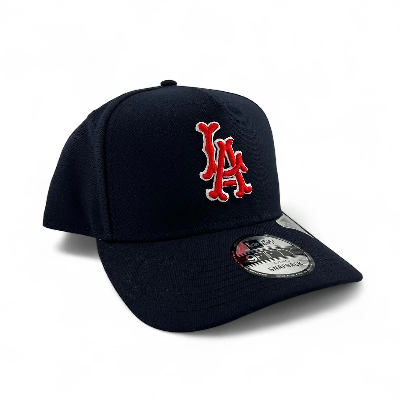 Los Angeles Angels Navy "Halo Collection" Green UV 9FIFTY A-Frame Snapback Hat