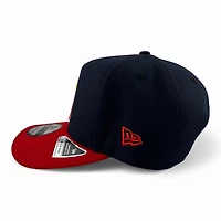 Anaheim Angels Navy and Scarlet "Halo Collection" Green UV 9FIFTY A-Frame Snapback Hat