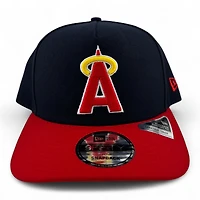 Anaheim Angels Navy and Scarlet "Halo Collection" Green UV 9FIFTY A-Frame Snapback Hat