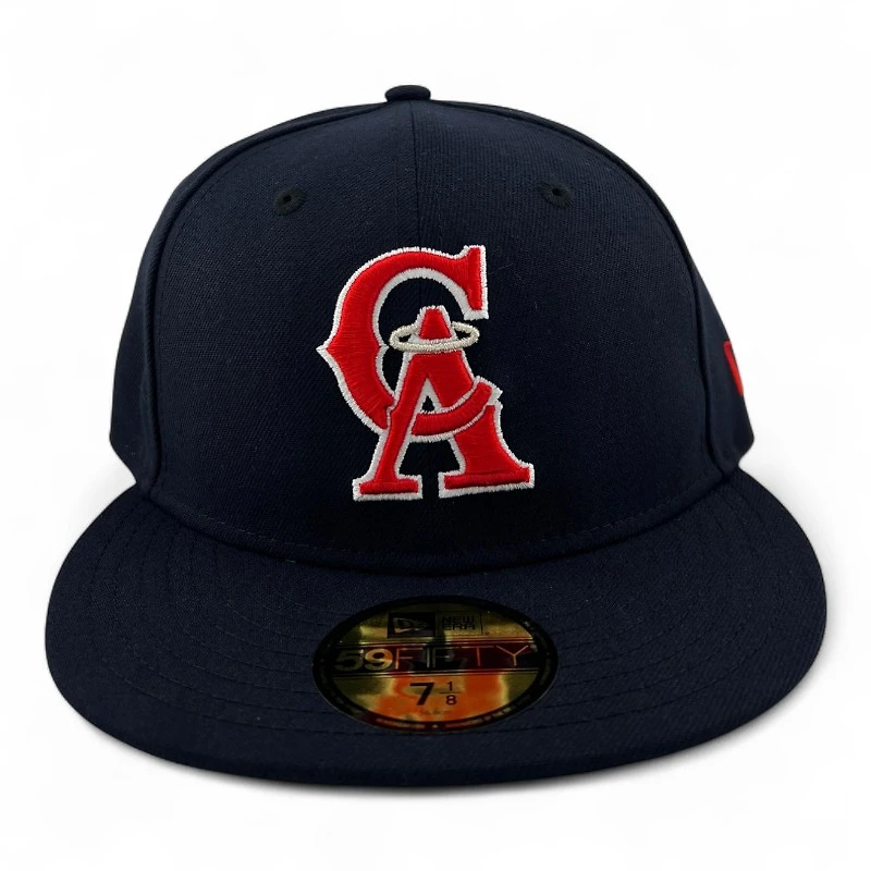 California Angels Navy "Halo Collection" Green UV New Era 59FIFTY Fitted Hat