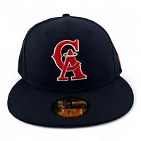 California Angels Navy "Halo Collection" Green UV New Era 59FIFTY Fitted Hat