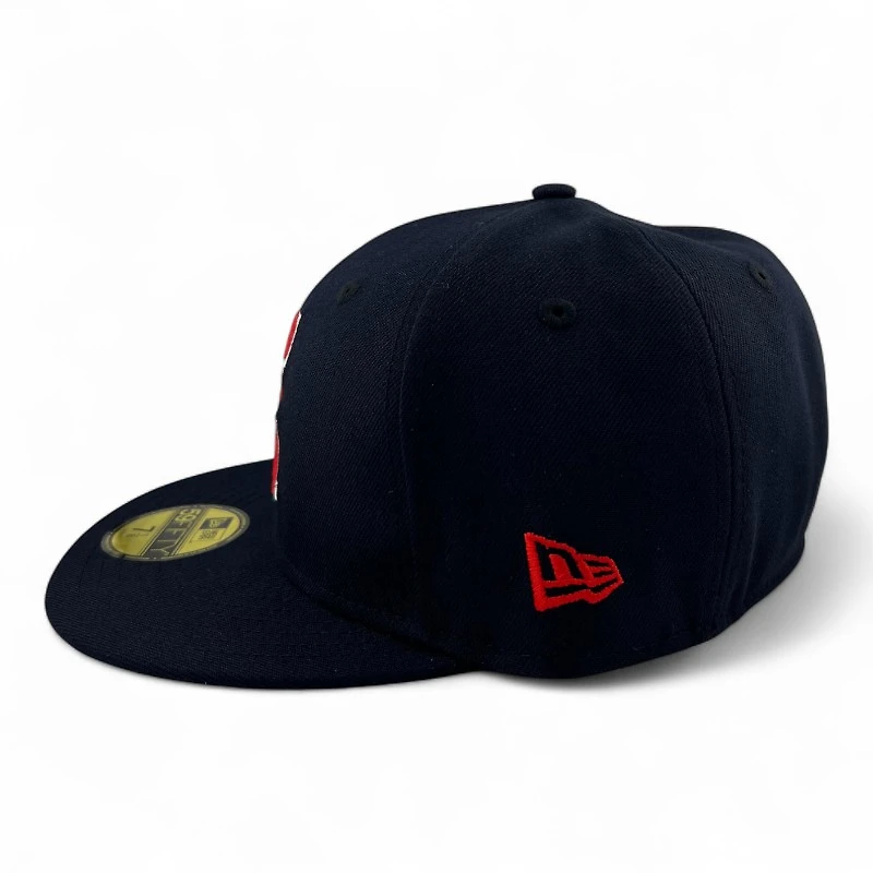 California Angels Navy "Halo Collection" Green UV New Era 59FIFTY Fitted Hat