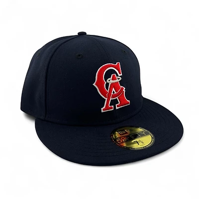 California Angels Navy "Halo Collection" Green UV New Era 59FIFTY Fitted Hat