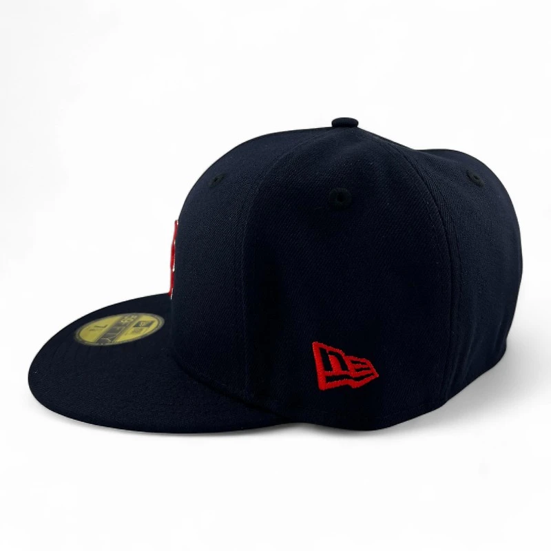 Los Angeles Angels Navy "Halo Collection" Green UV New Era 59FIFTY Fitted Hat