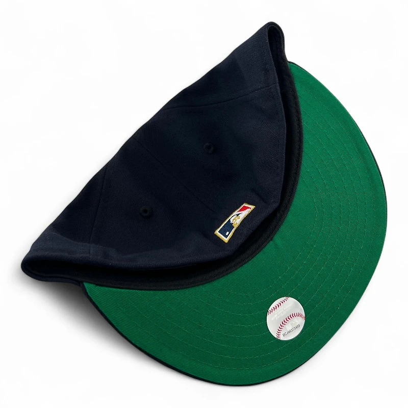 Los Angeles Angels Navy "Halo Collection" Green UV New Era 59FIFTY Fitted Hat