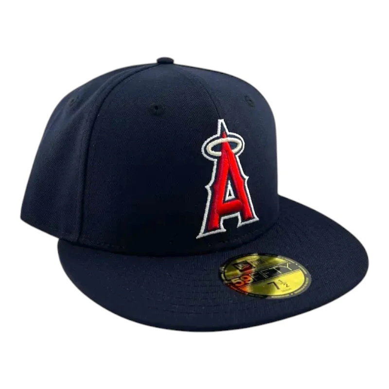 Anaheim Angels Navy "Halo Collection" Gray UV New Era 59FIFTY Fitted Hat