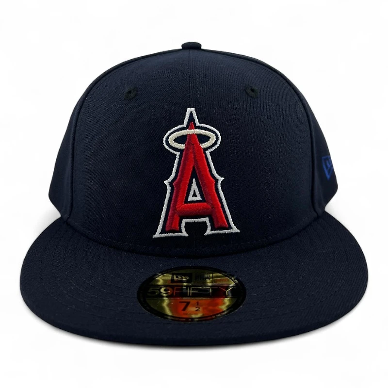 Anaheim Angels Navy "Halo Collection" Gray UV New Era 59FIFTY Fitted Hat