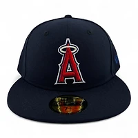 Anaheim Angels Navy "Halo Collection" Gray UV New Era 59FIFTY Fitted Hat