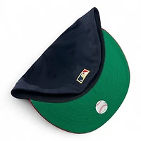 Anaheim Angels Navy and Scarlet "Halo Collection" Green UV New Era 59FIFTY Fitted Hat